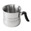 Oala pentru fiert lapte si ciocolata, FOXMAG24, capacitate 1.5 L, Inox, avertizare sonora