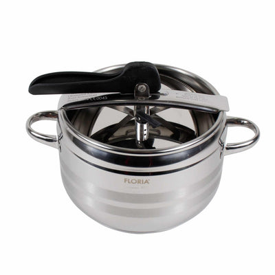 Oala sub presiune inox 5L cu capac si manere ergonomice, diametru 20 cm