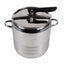 Oala sub presiune inox cu capac 14L, baza triplu strat pentru inductie