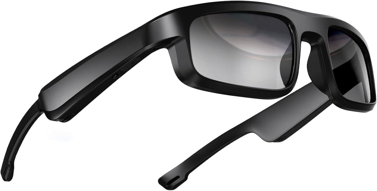 Ochelari de soare Smart, cu lentile polarizate UV400, microfon si difuzoare integrate, Bluetooth 5.3