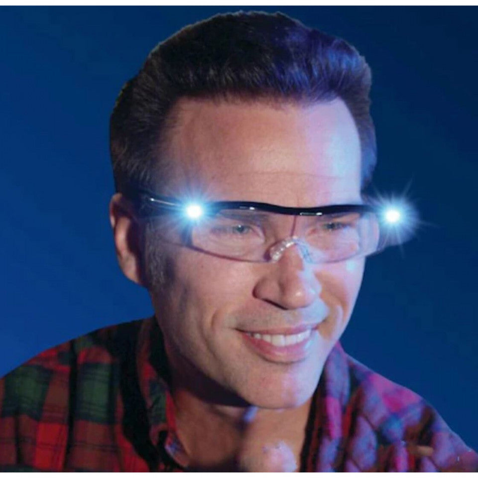 Ochelari reincarcabili cu lupa si Led FOXMAG24® pentru marit 160% Mighty Sight, unisex
