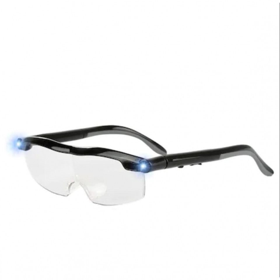 Ochelari reincarcabili cu lupa si Led FOXMAG24® pentru marit 160% Mighty Sight, unisex