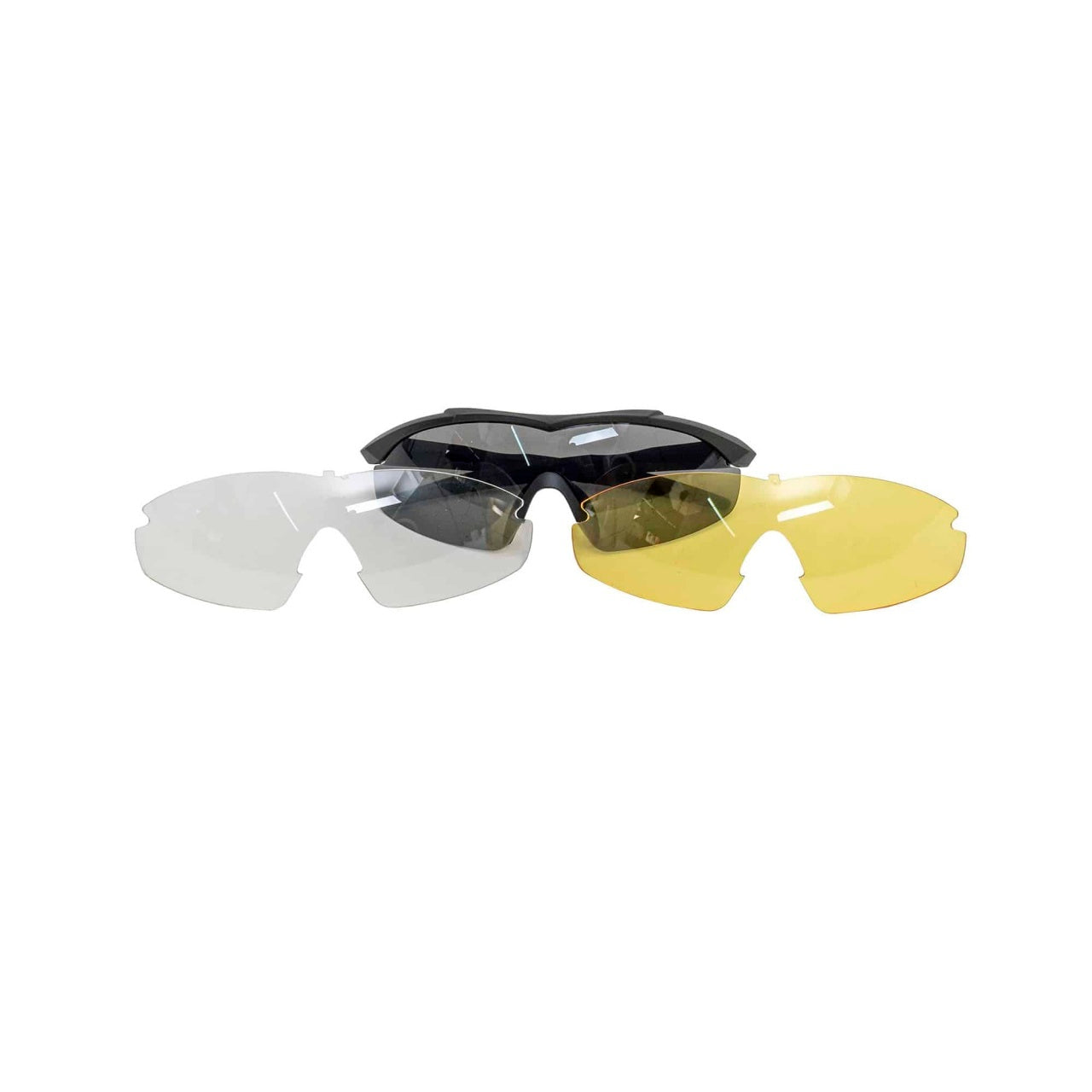 Ochelari tactici cu 3 lentile de schimb - protectie UV si accesorii incluse