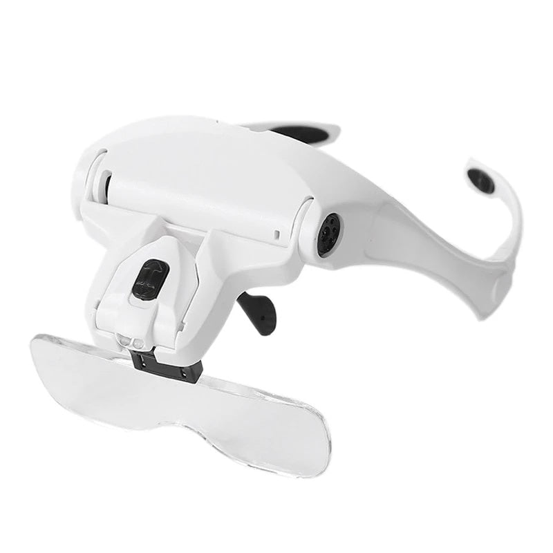 Ochelari tip cozoroc cu lupa si doua lampi iluminare FOXMAG24, Led 9892B2