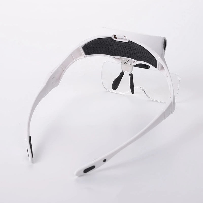 Ochelari tip cozoroc cu lupa si doua lampi iluminare FOXMAG24, Led 9892B2