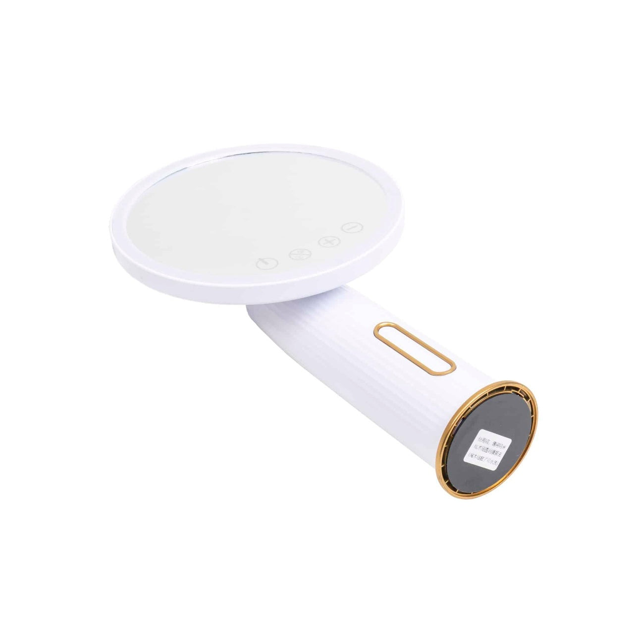 Oglinda make-up cu LED, control touch si intensitate reglabila, rotativa, 19 cm, alba