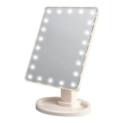 Oglinda pentru machiaj FOXMAG24, iluminata LED, pe baterii