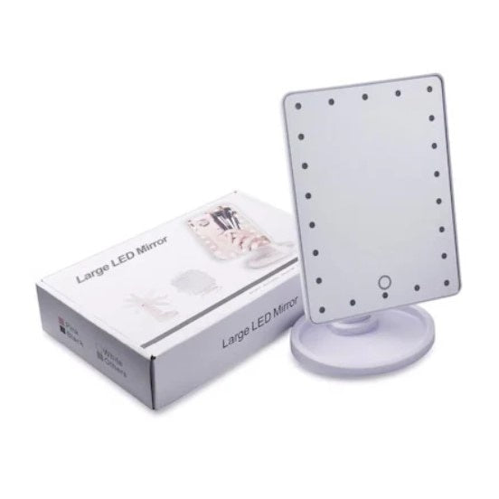 Oglinda pentru machiaj FOXMAG24, iluminata LED, pe baterii