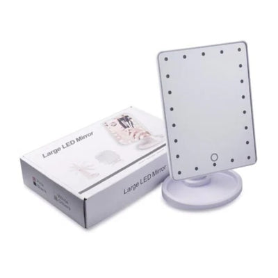Oglinda pentru machiaj FOXMAG24, iluminata LED, pe baterii