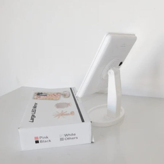 Oglinda pentru machiaj FOXMAG24, iluminata LED, pe baterii