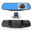 Oglinda retrovizoare cu camera video DVR fata-spate pentru monitorizare trafic, Full HD, cu G-sensor, ecran 4.3 inch