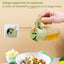 Oliviera 2 in 1, din sticla, cu maner din plastic, capacitate 600ml, cu stropire si pulverizare, transparent/verde