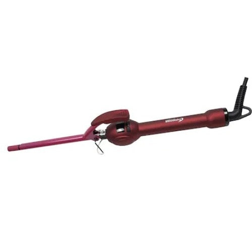 Ondulator afro profesional FOXMAG24, pentru bucle, cilindru 9 mm 30W, 80-230 grade cu tehnologie ionica, visiniu