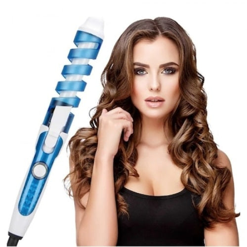 Ondulator ceramic FOXMAG24, pentru bucle, design ergonomic, albastru