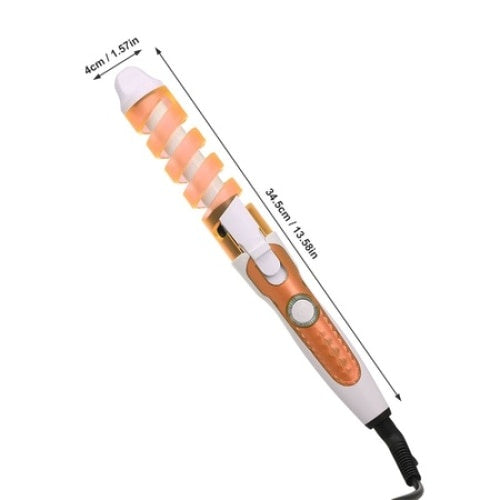 Ondulator ceramic FOXMAG24, pentru bucle, design ergonomic, portocaliu