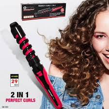 Ondulator de par 2 in 1, ceramic, spiralat, pentru blucle, FOXMAG24