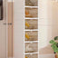 Organizator de Pantofi, Pliabil, cu Uși Transparente cu 6 Niveluri, 105.5 cm
