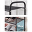 Organizator incaltaminte, metalic, cu 4 nivele, dimensiuni 63 (L) x 25 (l) x 73 (H) cm, capacitate mare de depozitare, greutatea maxima suportata 7 kg, negru