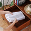 Organizator pentru genti, din material textil, suspendat, cu agatatoare, cu 6 compartimente, dimensiuni 35 x 30 x 93 cm, alb