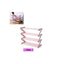 Organizator pentru pantofi, tip raft, in forma de Z, cu 4 rafturi, roz