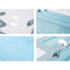 Organizator pentru pantofi, tip raft, in forma de Z, cu 4 rafturi, albastru