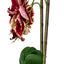 Orhidee artificiala 3 fire cu aspect natural in ghiveci oval ceramica alb, H 50 cm