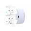 Pachet Amplificator semnal Wireless-N WiFi Repeater, 300 mbps, 220 volti, alb + Bec led Heinner, E27, 7W, 530 lm, A+
