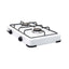 Pachet aragaz 2 ochiuri 51x28 cm cu ceas butelie si accesorii gaz alb