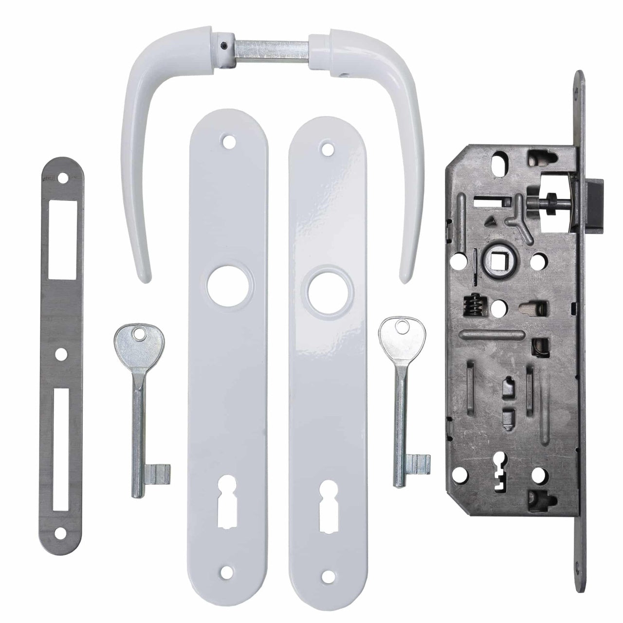 Pachet broasca si maner alb P 90, dimensiune 35-500