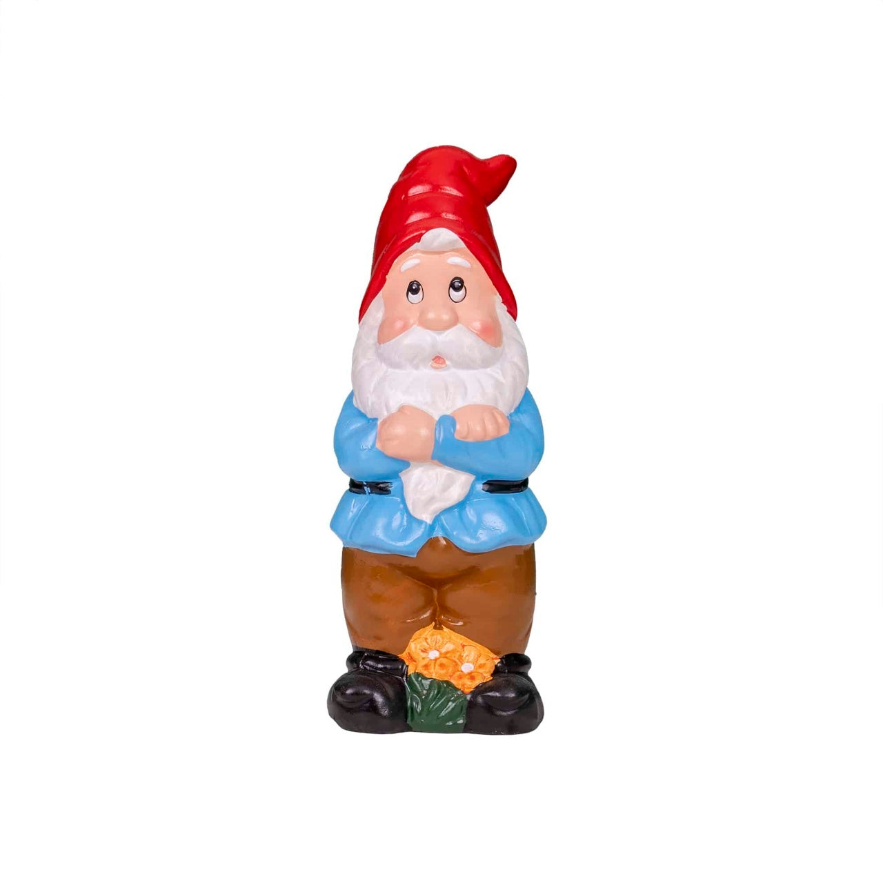 Pachet decor gradina ceramica cu pitic, arici, 2 ciuperci si bocanc pentru flori