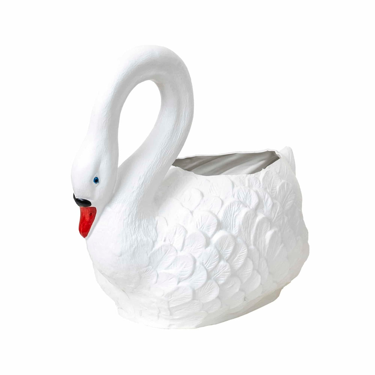 Pachet decor gradina cu lebada, masinuta si bocanc ceramica si plastic