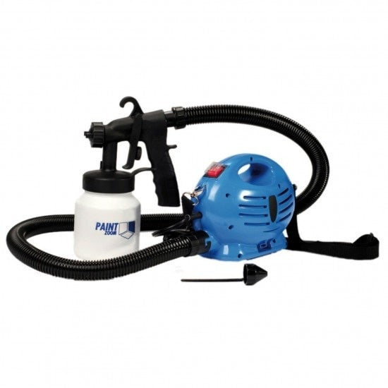 Pachet Pistol Spray, Gaia, Paint Zoom 650w pentru Vopsit si Zugravit + Bec Camping rosu