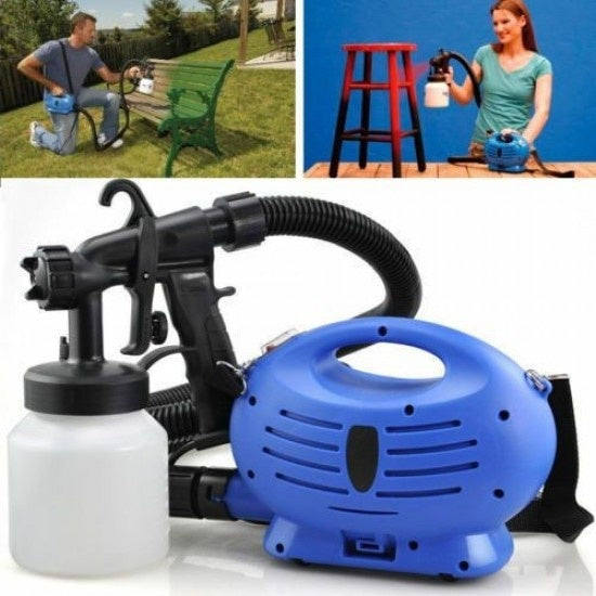 Pachet Pistol Spray, Gaia, Paint Zoom 650w pentru Vopsit si Zugravit + Bec Camping rosu