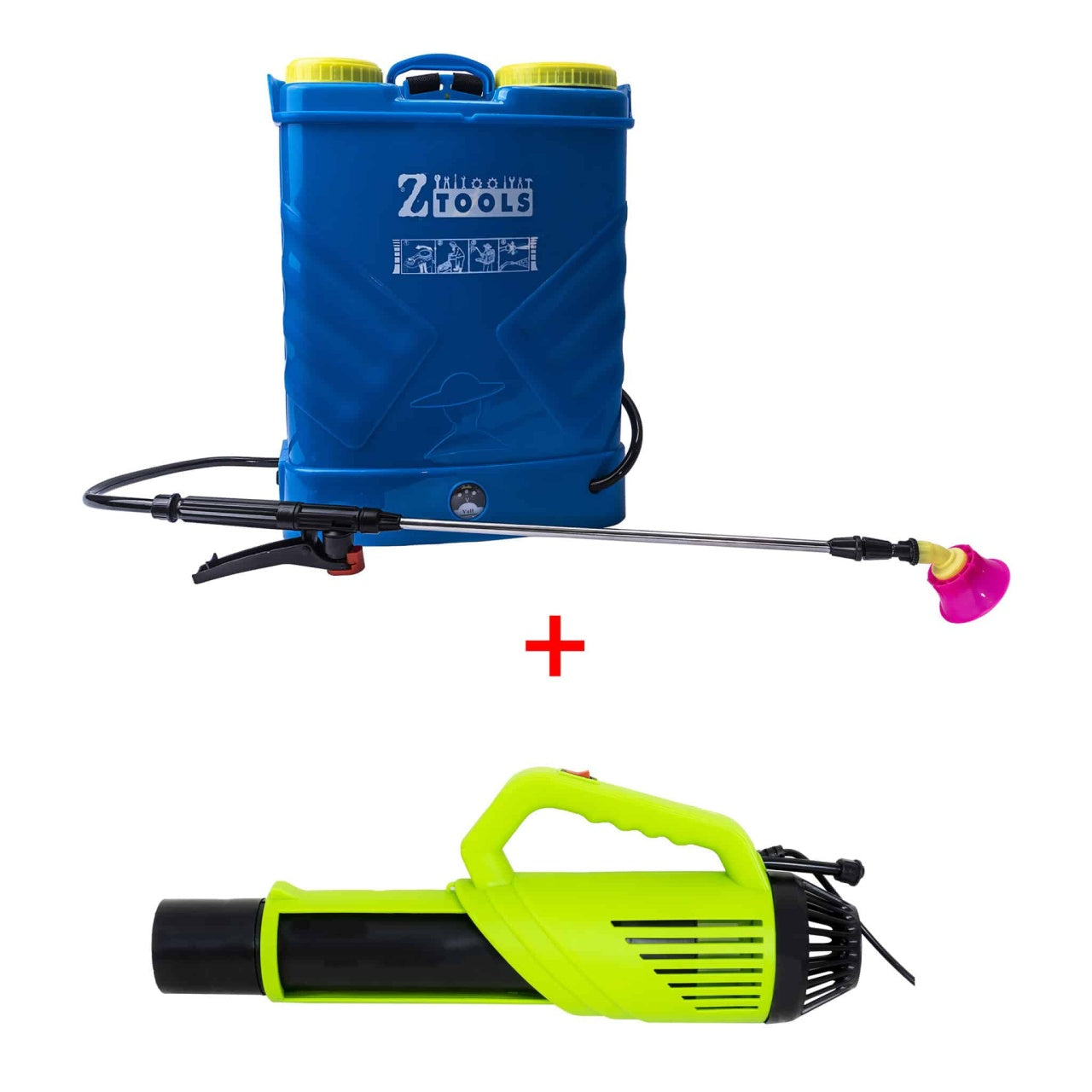 Pachet pompa de stropit cu acumulator 16L plus pulverizator atomizor electric portabil