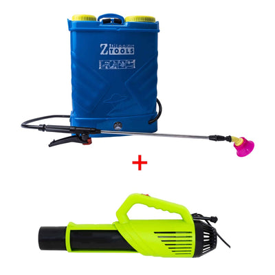 Pachet pompa de stropit cu acumulator 16L plus pulverizator atomizor electric portabil