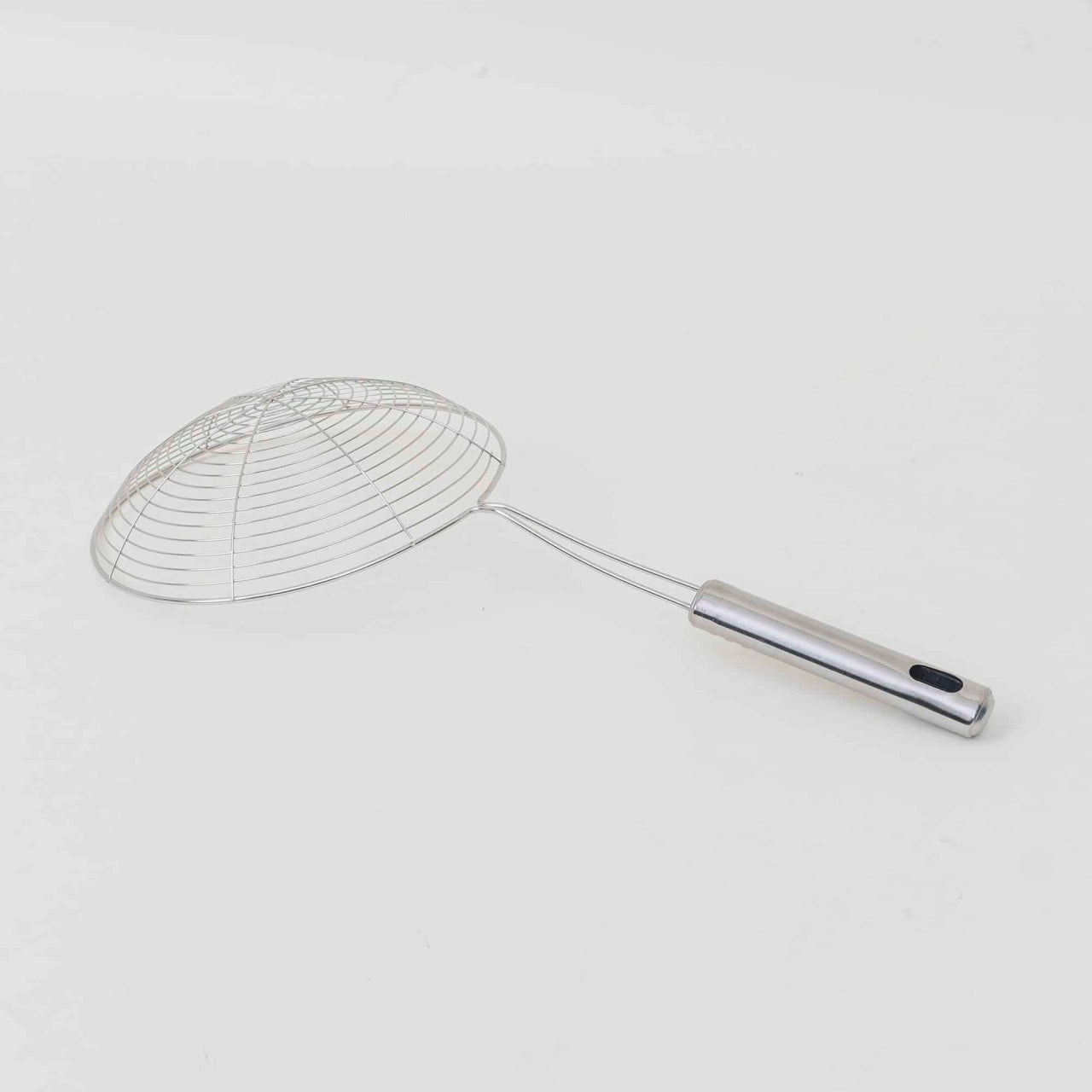 Paleta strecuratoare din inox, 36 cm, maner lung si sita adanca