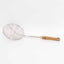 Paleta strecuratoare inox cu maner lemn, diametru sita 16 cm, lungime 41 cm