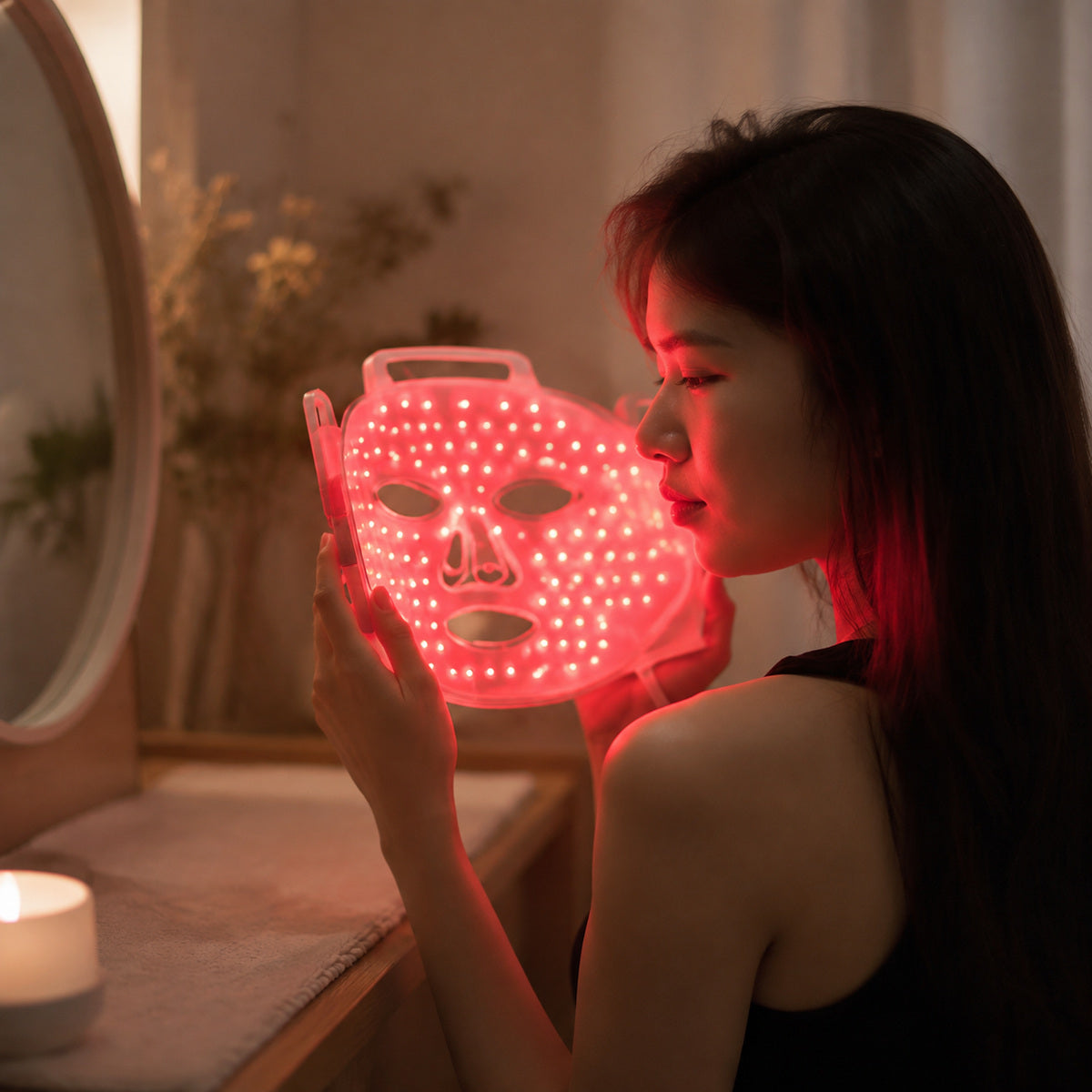 Panou LED cu Lumină Roșie pentru Îngrijire Cosmetică, Portabil – imagine 2