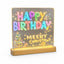 Panou LED Decorativ „Happy Birthday” cu Efect Neon – imagine principală