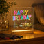 Panou LED Decorativ „Happy Birthday” cu Efect Neon – imagine 2