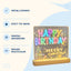 Panou LED Decorativ „Happy Birthday” cu Efect Neon – imagine 3