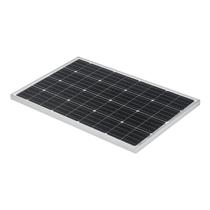 Panou solar fotovoltaic, 50W, monocristalin, pentru sisteme solare cu panouri fotovoltaice, cu cablu de conectare, substrat de siliciu, negru