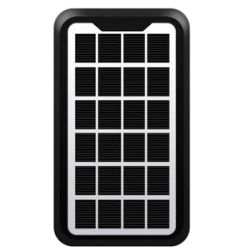 Panou solar portabil, FOXMAG24, putere 3W, dimensiuni reduse, waterproof, cu cablu USB incarcatre smatphone, negru