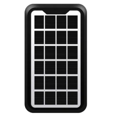 Panou solar portabil, FOXMAG24, putere 3W, dimensiuni reduse, waterproof, cu cablu USB incarcatre smatphone, negru