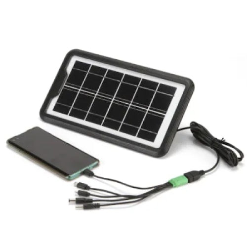 Panou solar portabil, FOXMAG24, putere 3W, dimensiuni reduse, waterproof, cu cablu USB incarcatre smatphone, negru