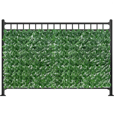 Panou verde pentru gard, artificial, cu frunze, dimensiuni 300x100cm, pentru inchidere balcon, terasa sau alte spatii, din materiale rezistente, usor de cuatat, montare rapida, verde