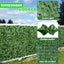Panou verde pentru gard, artificial, cu frunze, dimensiuni 300x100cm, pentru inchidere balcon, terasa sau alte spatii, din materiale rezistente, usor de cuatat, montare rapida, verde