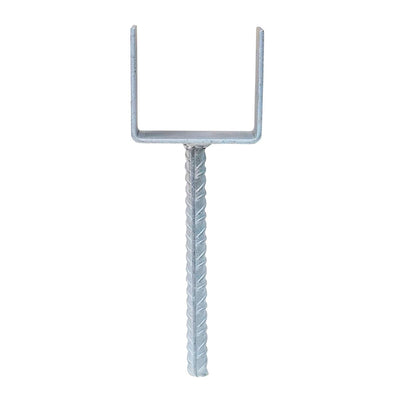 Papuc reazem tip U 100x290x60x4mm pentru suport stalp beton