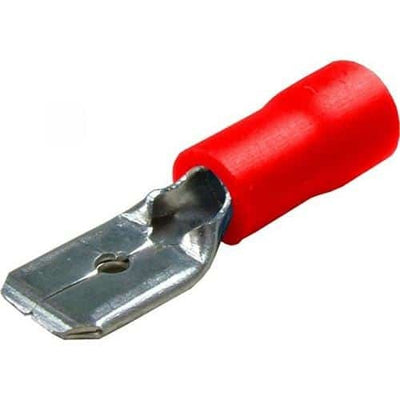 Papuci auto 1.5 mm, izolare rosie, set 100 bucati pentru cablaje auto