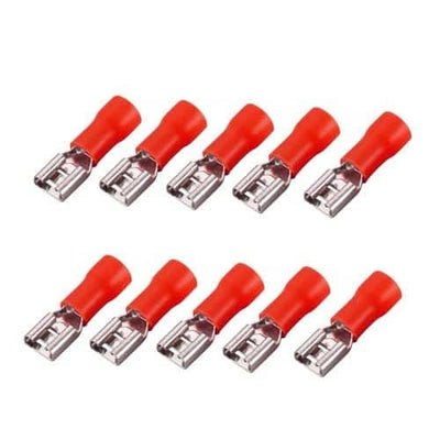 Papuci auto Mama 1.5 mm, rosii, set 100 bucati pentru conexiuni electrice